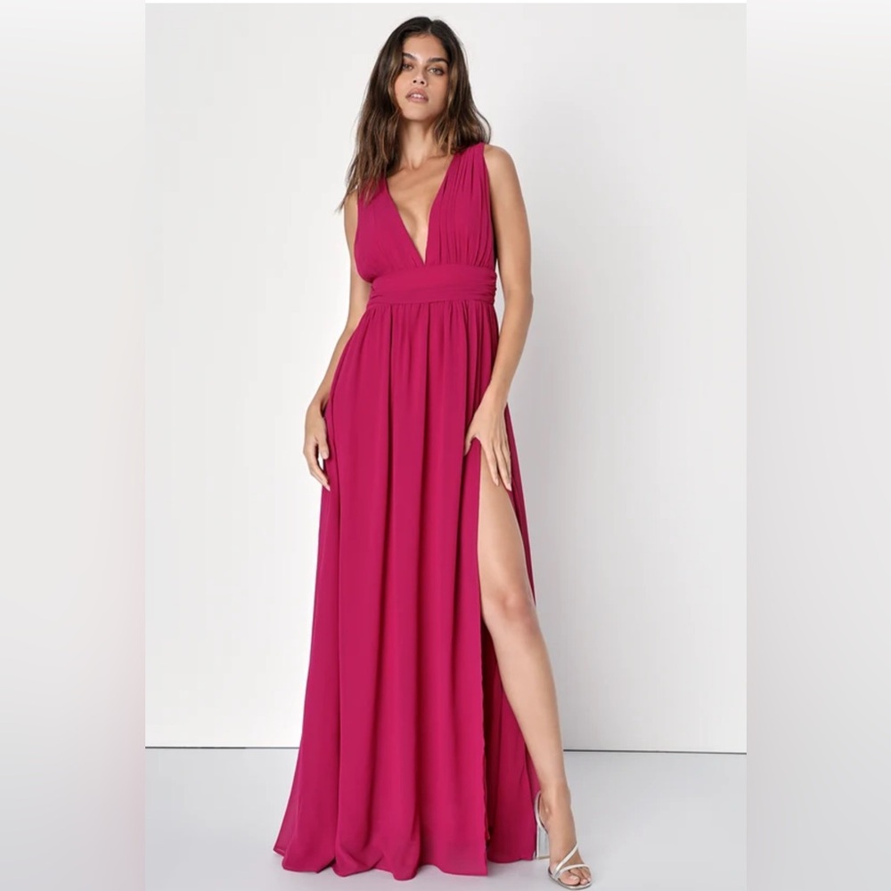 NWOT Lulus Heavenly Hues Magenta Maxi Dress | Size 1X